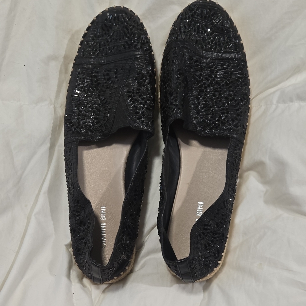 Women's Black Slip-On Shoes